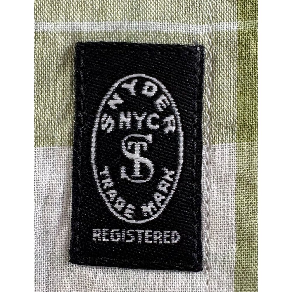Todd Snyder lightweight Plaid Shirt Size M Gren ivory NWOT - Picture 3 of 6